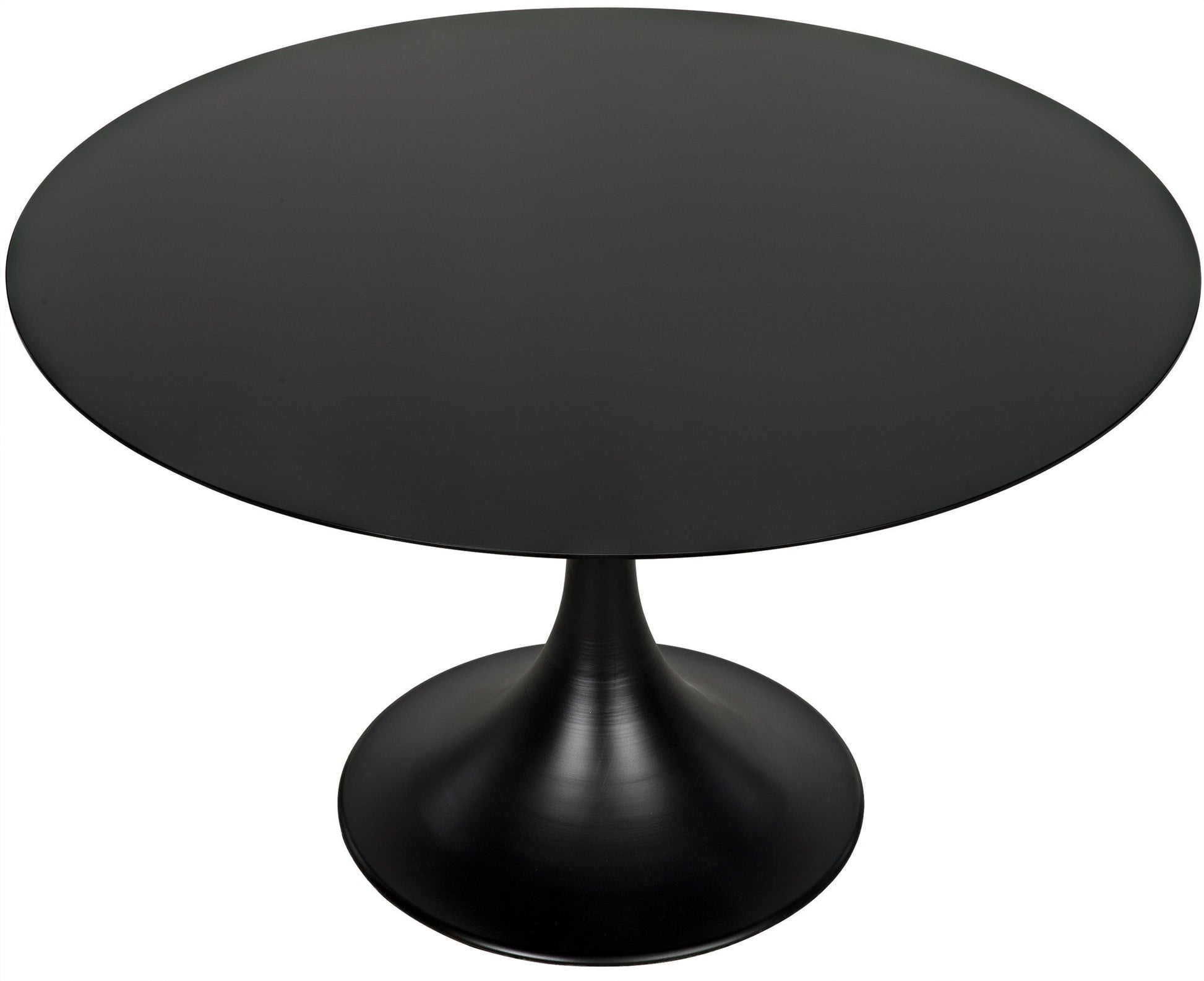 48" Herno Black Steel Dining Table-Dining Tables-Noir-Sideboards and Things