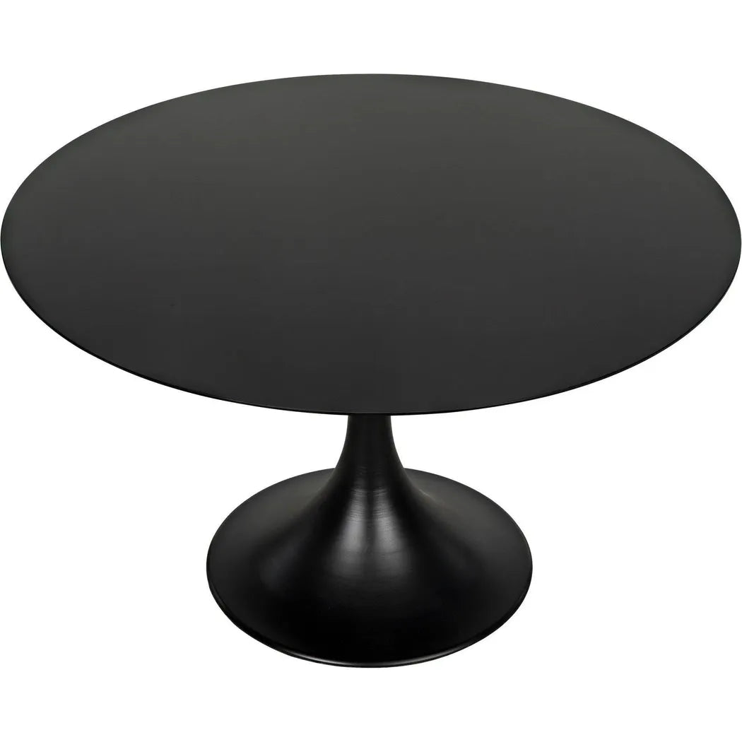 48" Herno Black Steel Dining Table