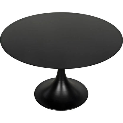 48" Herno Black Steel Dining Table