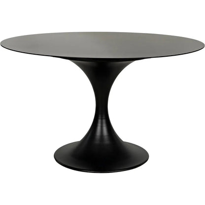 48" Herno Black Steel Dining Table