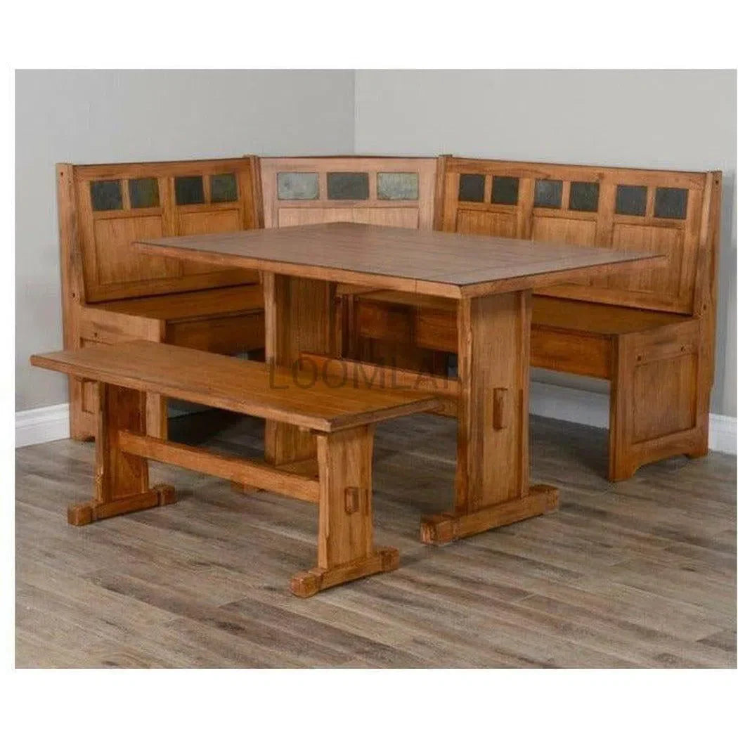 48" Rustic Oak Wood Kitchen and Dining Room Bench (Bench Only) Dining Benches Sideboards and Things By Sunny D