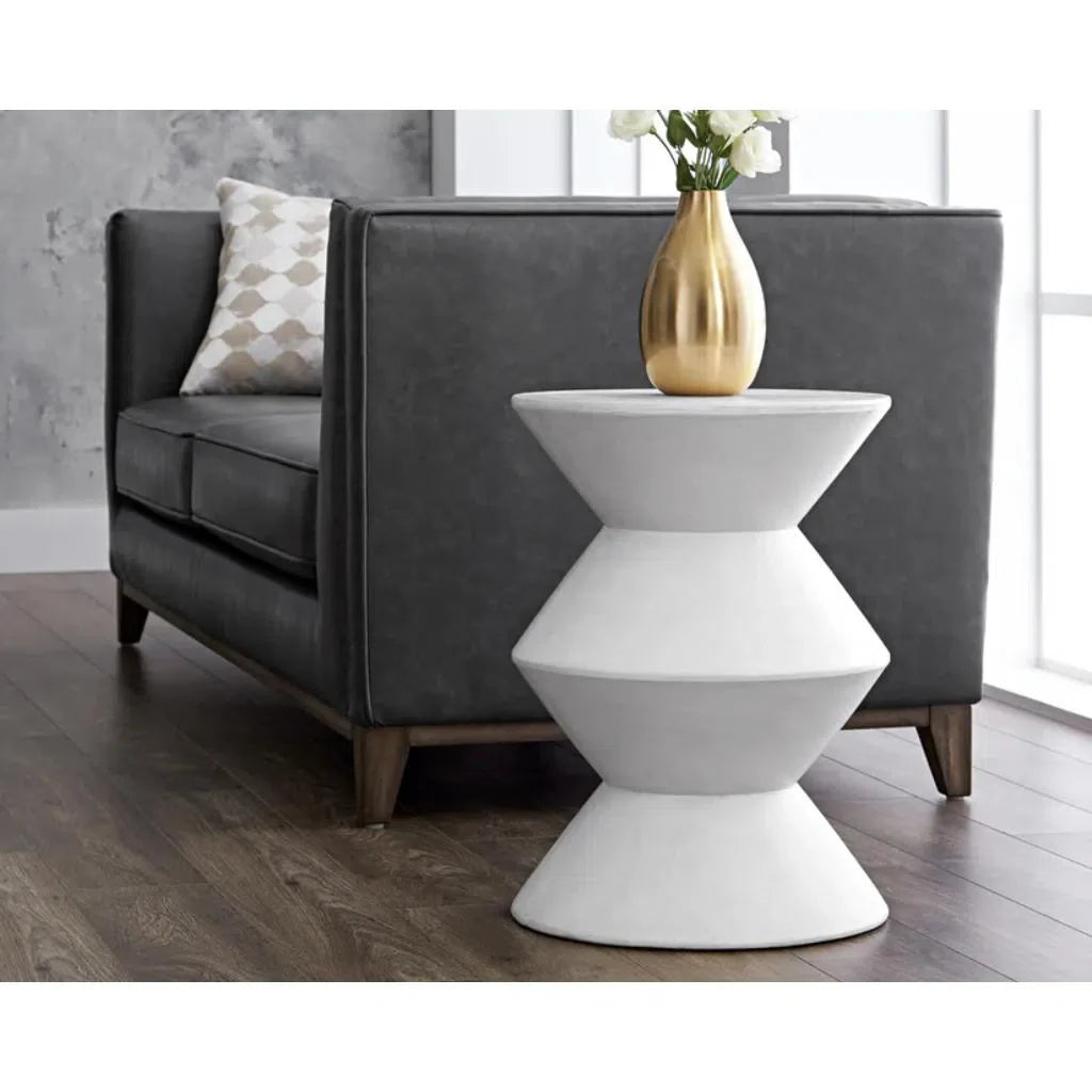 Union Concrete Outdoor Round End Table