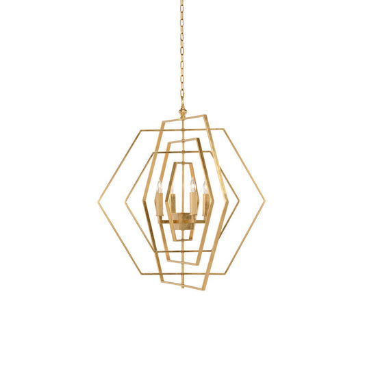Chelsea House Hexagon Iron Made Chandelier
