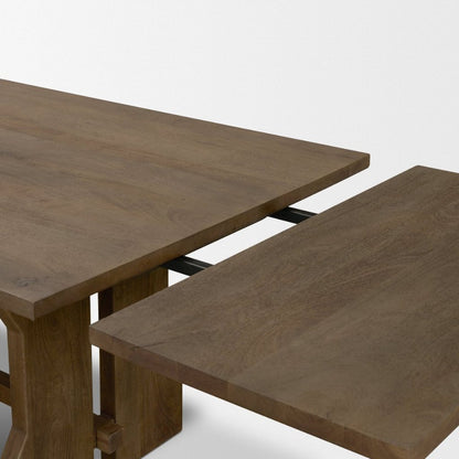 Rooke 84" Solid Wood Extendable Rectangular Dining Tabl -- view 8