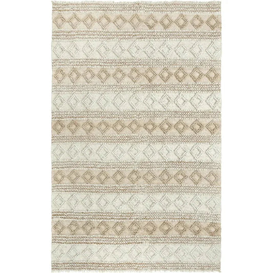LOOMLAN Addy Stripe Tan Area Rugs