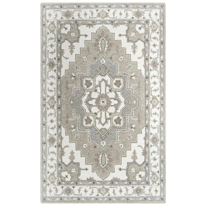 Badu Traditional Brown Living Room Rug
