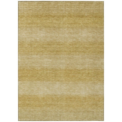 Haelius Gold Washable Indoor-Outdoor Rug