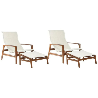 Castelle Berkeley Padded Sling Chair Ottoman 2 PC Set -- view 13