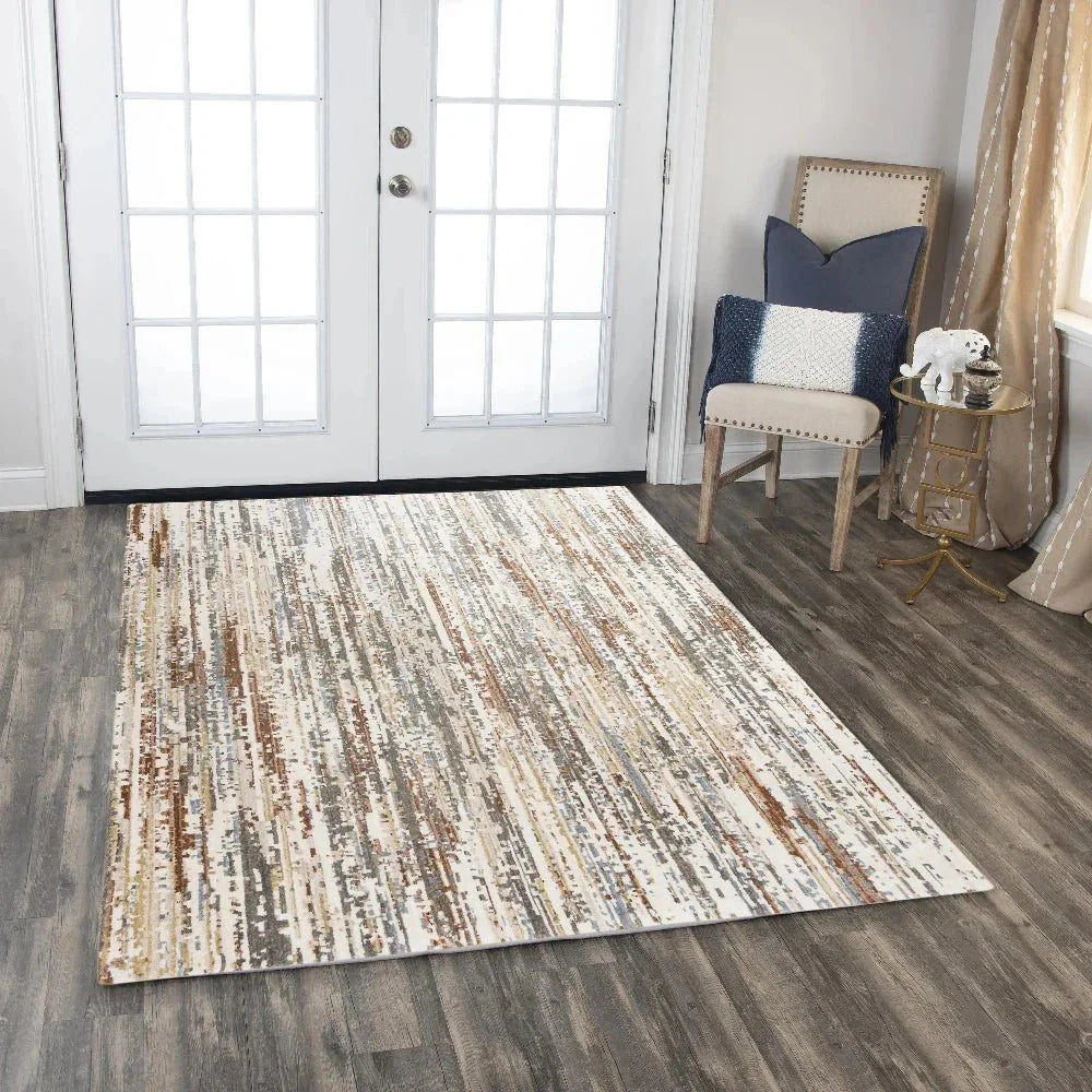 Buol Abstract Rust Large Area Rugs For Living Room -- rust