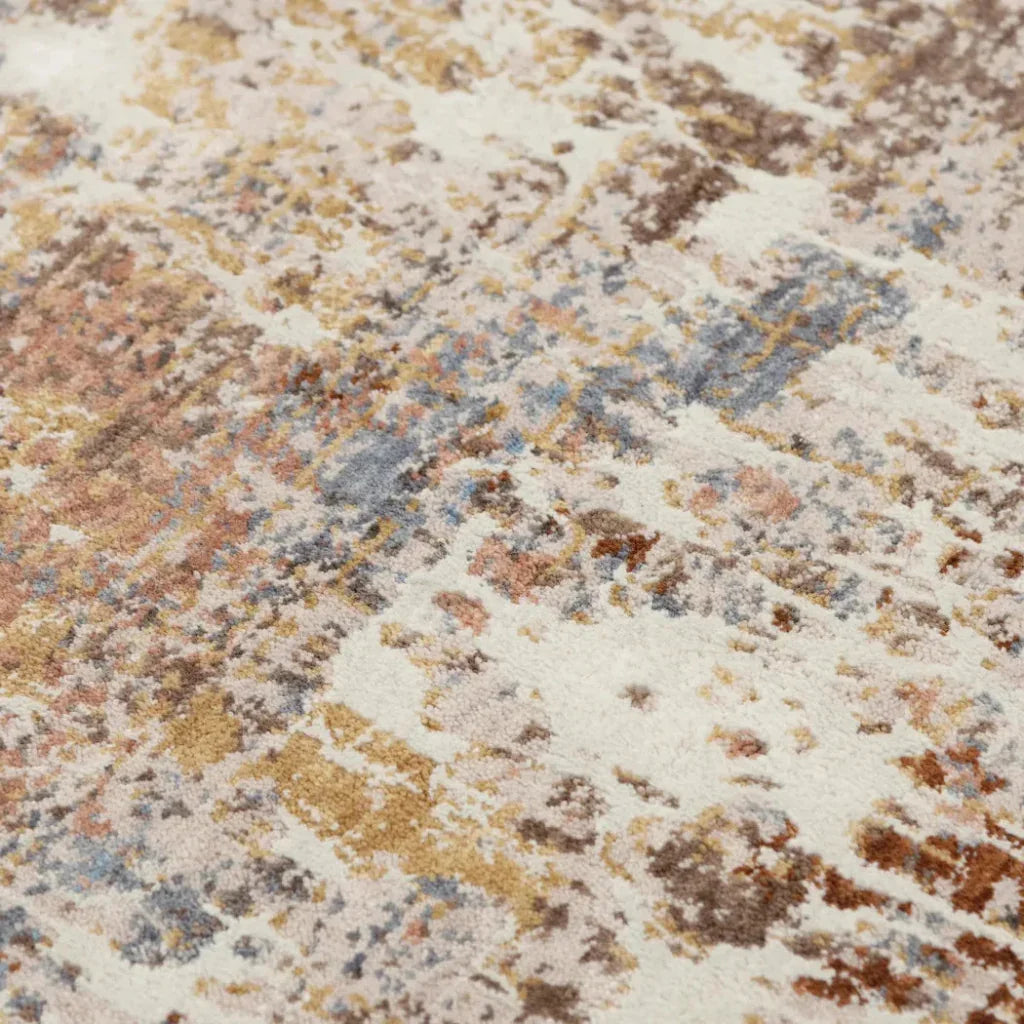 Cace Abstract Beige/ Multi Large Area Rugs - LOOMLAN - LOOMLAN - Area Rugs