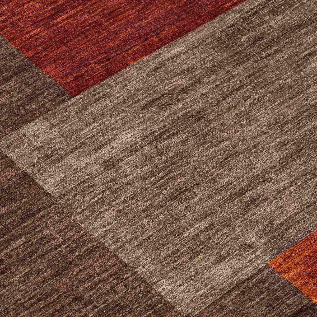 Iriyn Brown Washable Indoor-Outdoor Rug