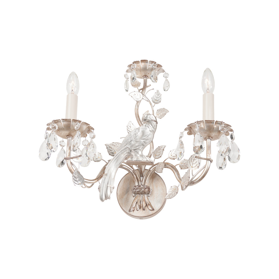 Crystal Clear Bird Wall Sconce
