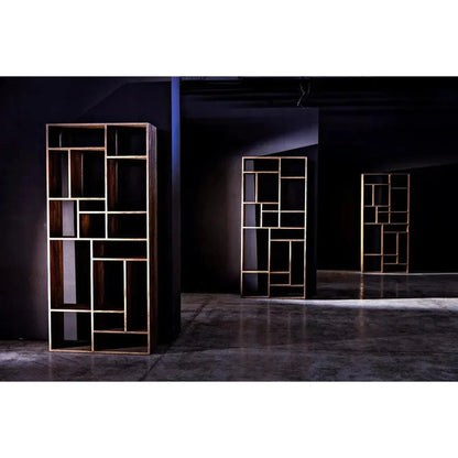 Malic Natural Wood Vertical Shelf -- view 11