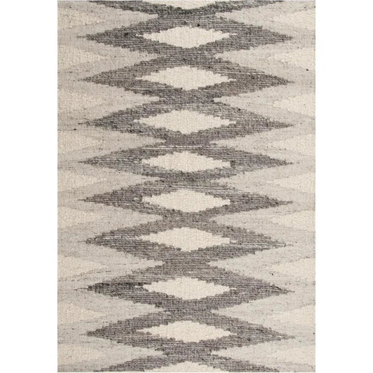 Chap Geometric Silver Area Rugs For Living Room