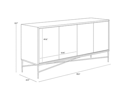 SUNPAN Algarve Mango Wooden Sideboard