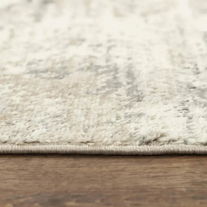 Conc Abstract Beige Kitchen Hallway Runner Rug - LOOMLAN - LOOMLAN - Area Rugs