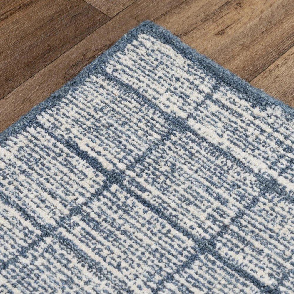 Chid Solid Blue Area Rugs For Living Room -- blue