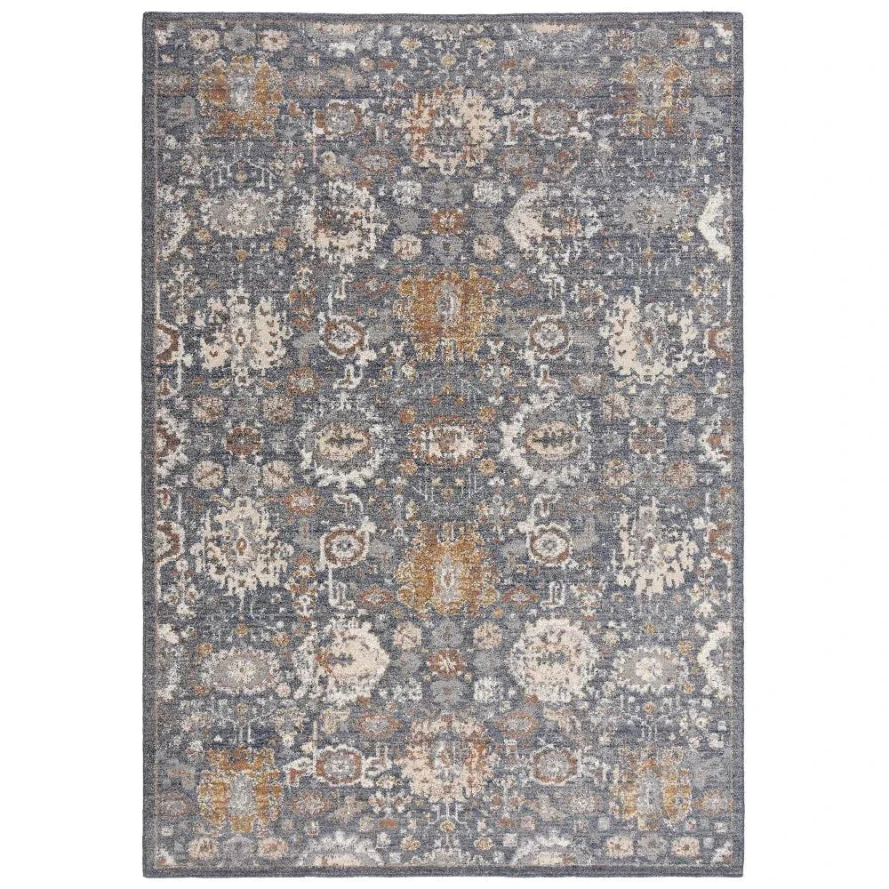 Dhar Persian Blue Large Area Rugs For Living Room