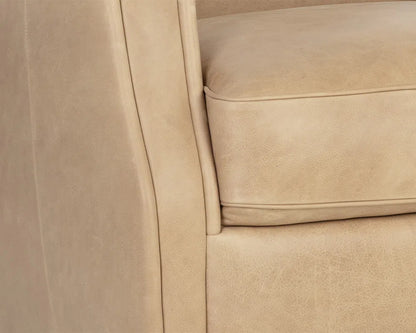 Florenzi Leather Upholstered Lounge Chair