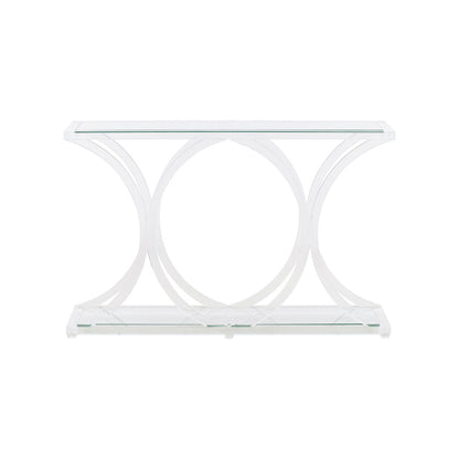 Chelsea House Sweeping Acrylic Rectangular Console Table