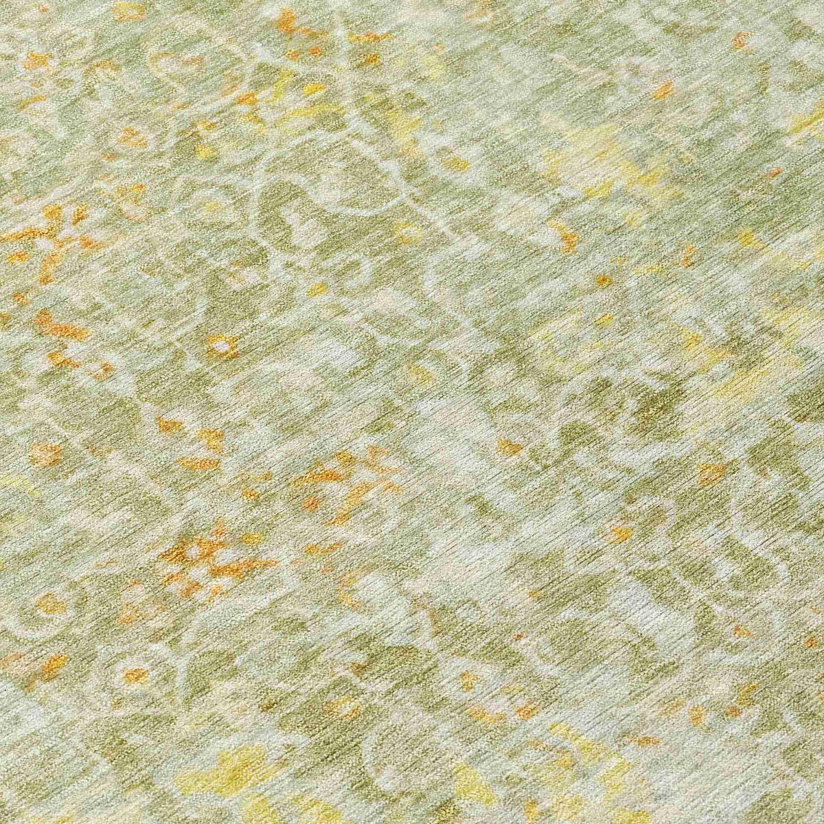 Jaelara Green Washable Indoor-Outdoor Rug