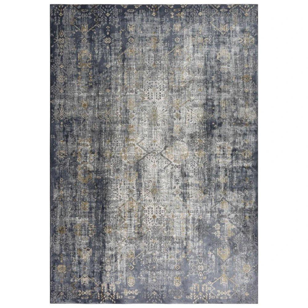 Dirk Diamond Gray Kitchen Hallway Runner Rug