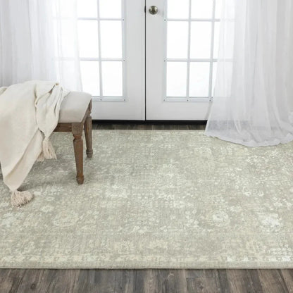 Coed Floral Gray Large Area Rugs For Living Room -- gray