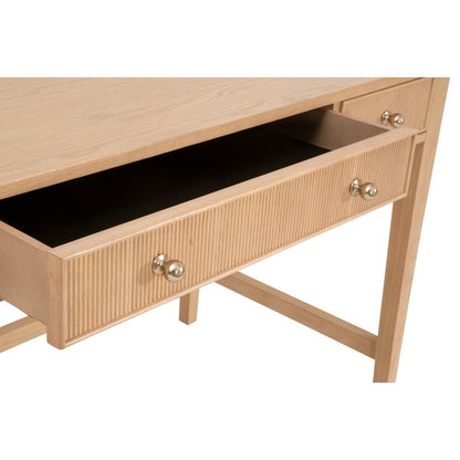 Highland Three Drawers Wood Desk -- view 9