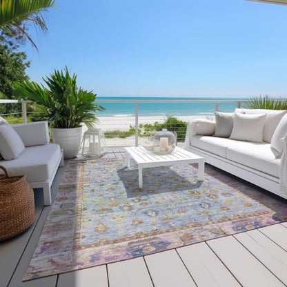 Laeel Seafoam Washable Indoor-Outdoor Rug -- view 3