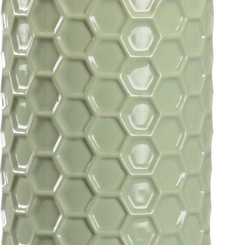April Honeycomb Pattern Ceramic Table Lamp