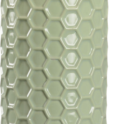 April Honeycomb Pattern Ceramic Table Lamp