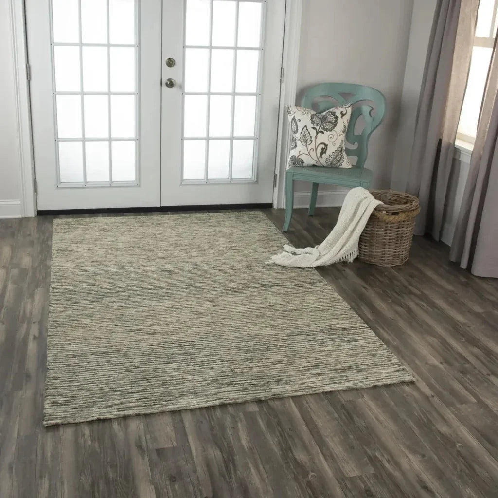 Byre Stripe Gray Area Rugs For Living Room -- gray