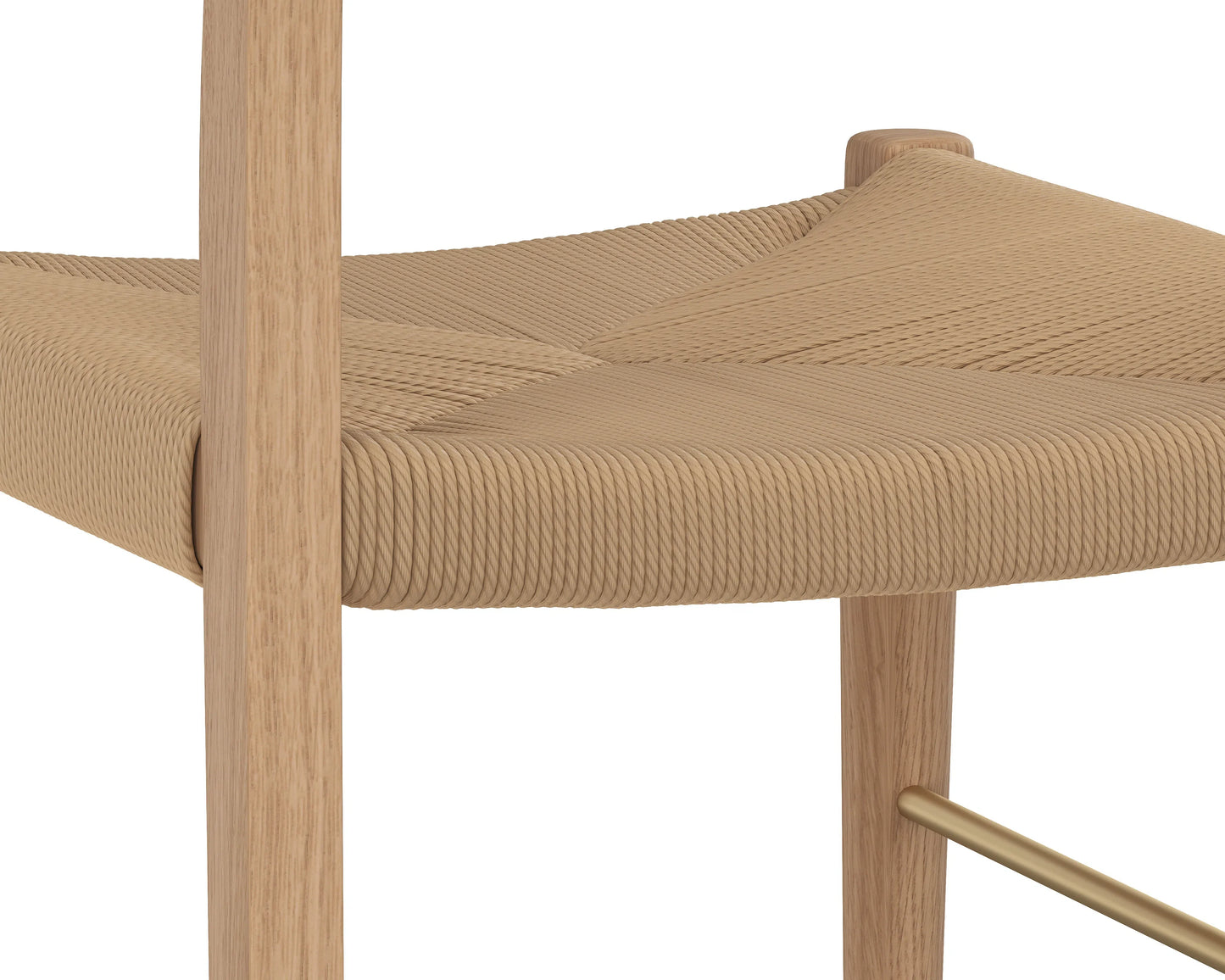 SUNPAN Bondi Rope Wooden Counter Stool