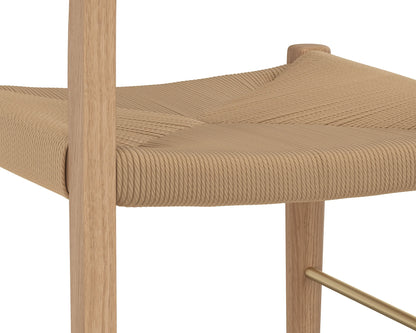SUNPAN Bondi Rope Wooden Counter Stool
