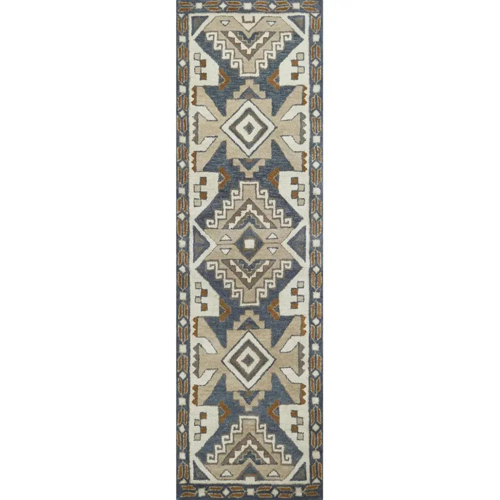 Deli Wool Gray Hallway Kitchen Runner Rug