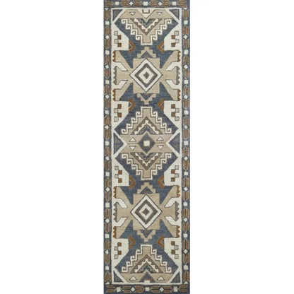 Deli Wool Gray Hallway Kitchen Runner Rug