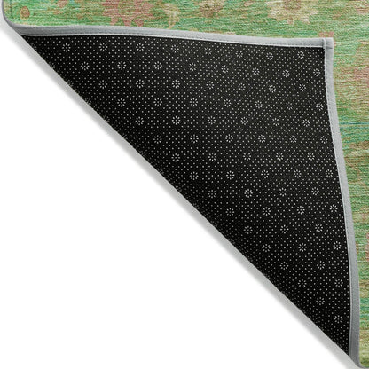 Laeara Lime Washable Indoor-Outdoor Rug