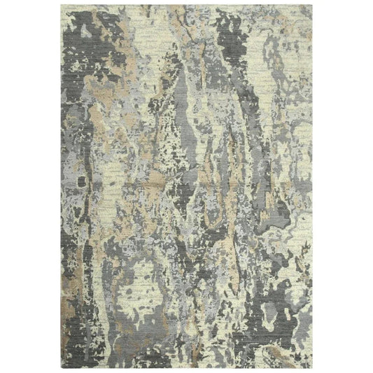 LOOMLAN Agra Abstract Beige Large Area Rugs