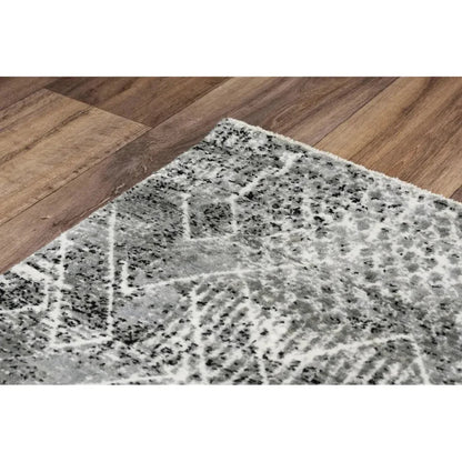 Coll Geometric Gray Large Area Rugs For Living Room -- gray