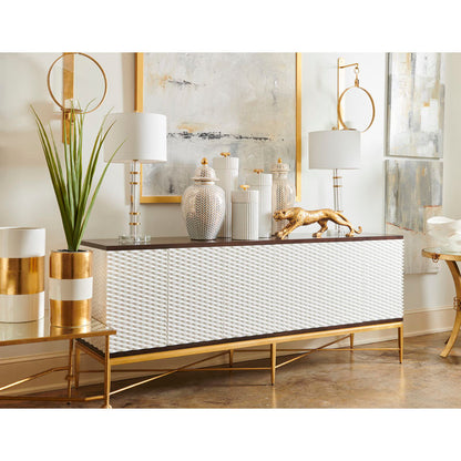 Chelsea House Merida Brass Accents Finish Table Lamp