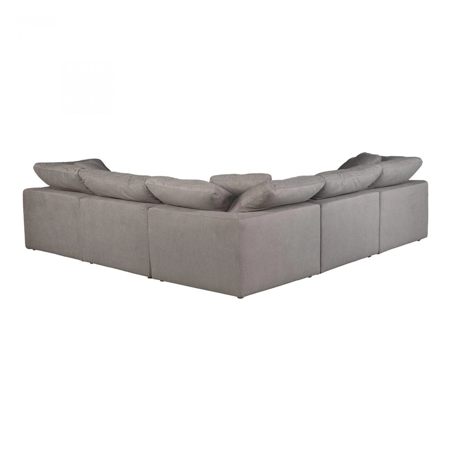 5 PC Set Performance Terra Condo Grey Sectional Modular Modular Sofas LOOMLAN By Moe's Home