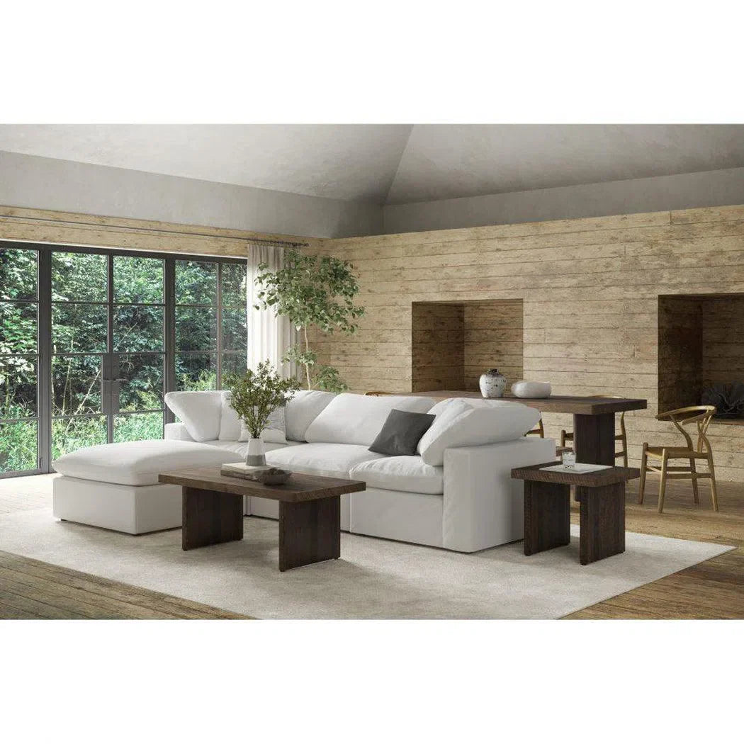 5 PC Set Stain Resistant Terra Condo White Dream Modular Modular Sofas LOOMLAN By Moe's Home