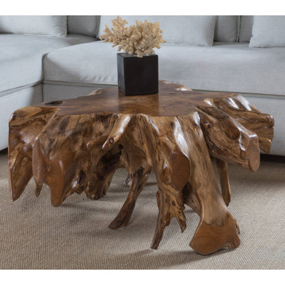Organics Natural Teak Root Cocktail Table