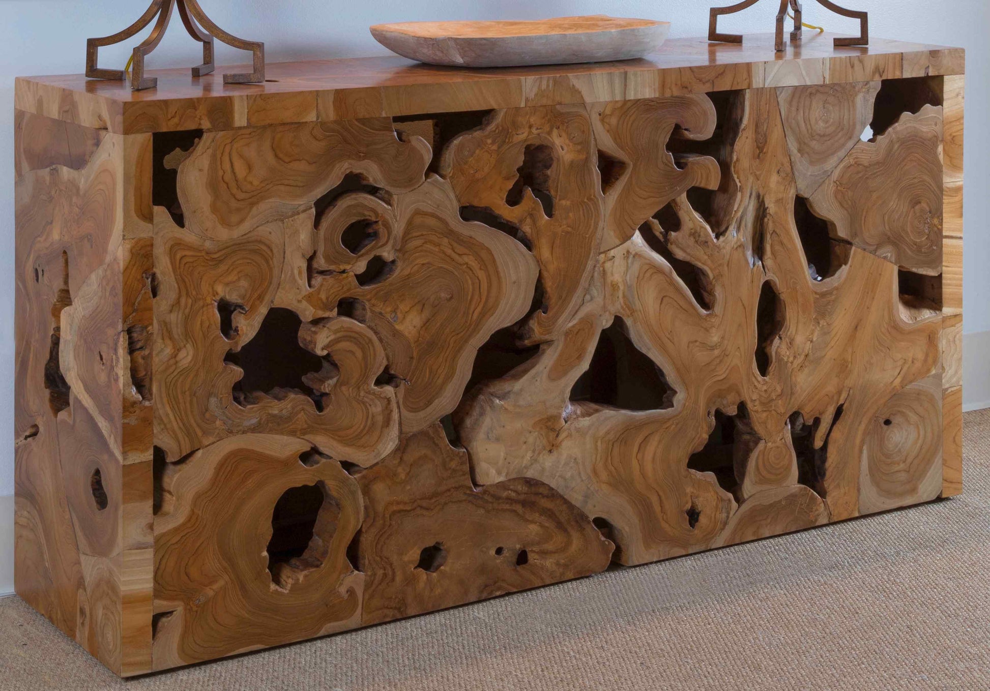 Panama Jack Organics Natural Rectangular Console Table