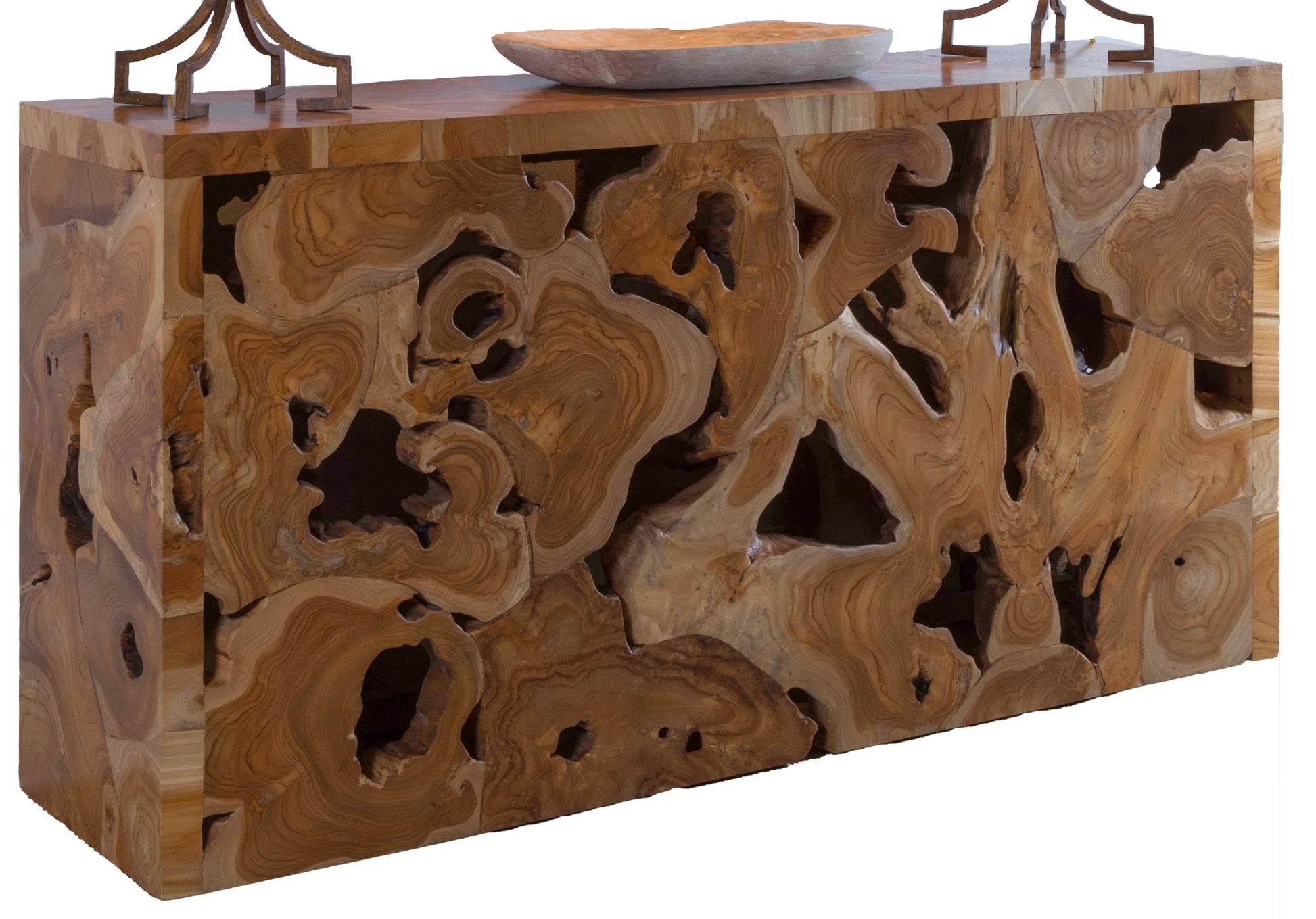 Panama Jack Organics Natural Rectangular Console Table