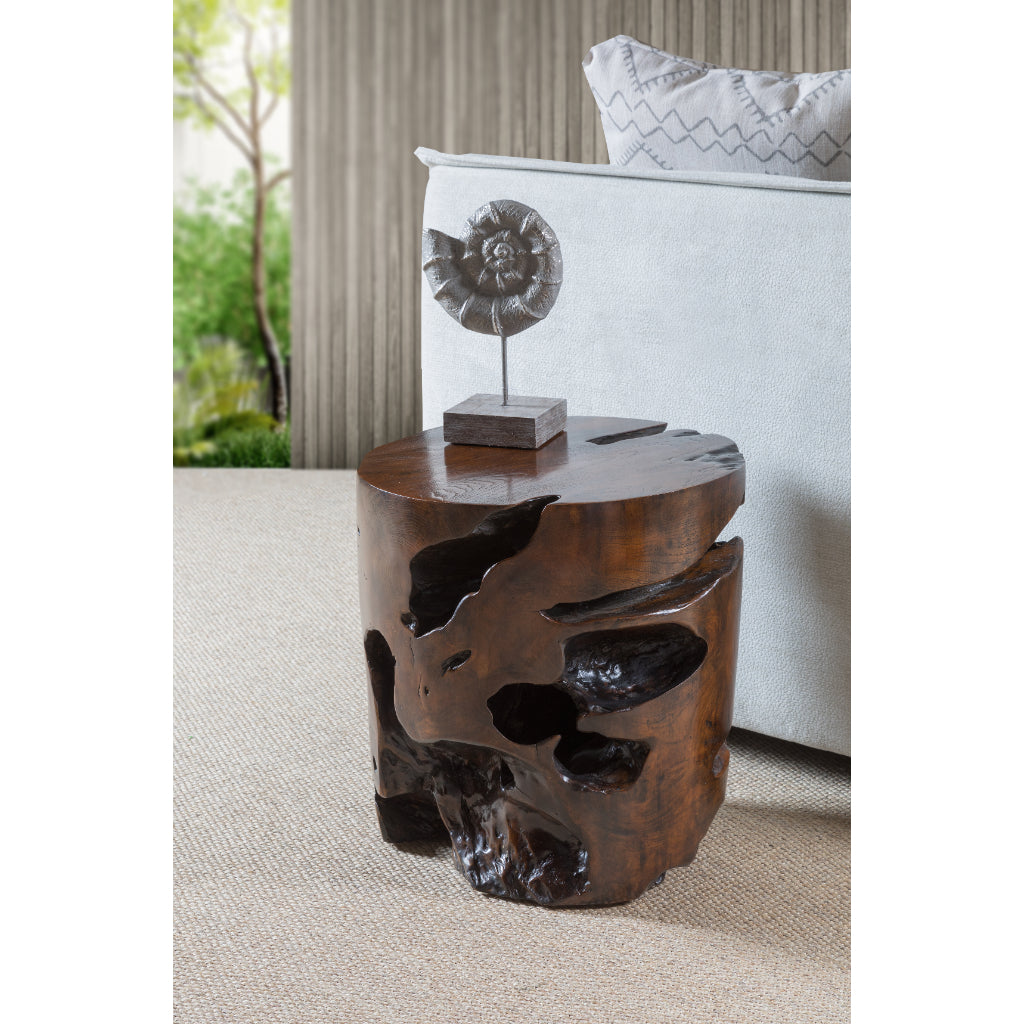 Panama Jack Organics Cylinder Teak Side Table