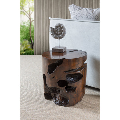 Panama Jack Organics Cylinder Teak Side Table