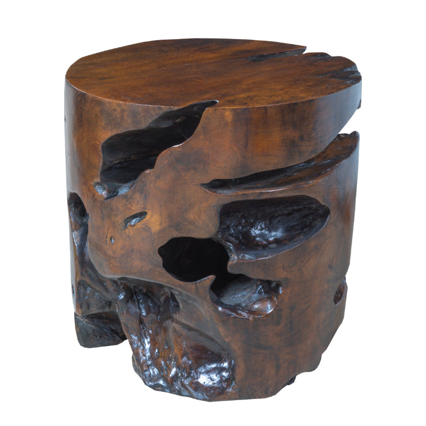 Panama Jack Organics Cylinder Teak Side Table