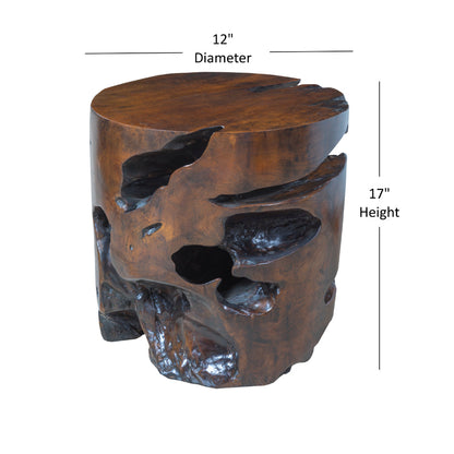 Panama Jack Organics Cylinder Teak Side Table