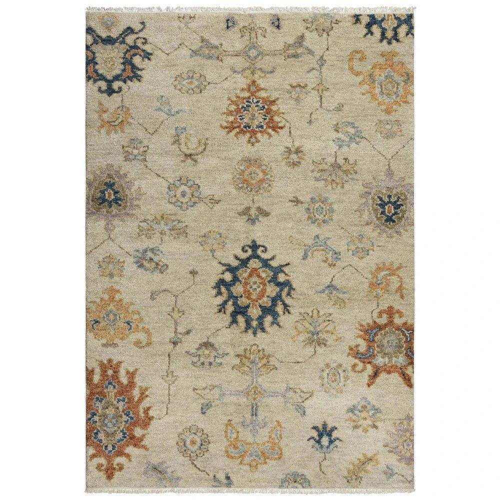 Coir Floral Beige Large Area Rugs For Living Room
